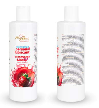 MyLove intimni gel za masažu i lubrikant Jagoda 300ml  101 0448-3